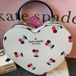 Kate Spade heart crossbody bag with cherries